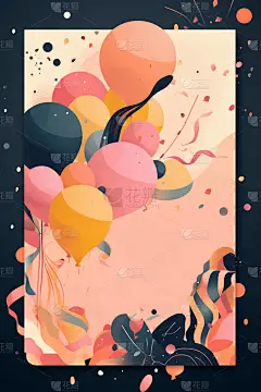 派对、生日、婴儿浴室、新娘浴室、毕业典礼、商务活动、盛大开幕式、周年纪念日、节日请柬和贺卡模板等五颜