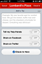 Yelp iPhone compose screens screenshot
