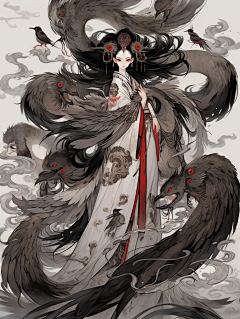 绽放的彼岸花采集到立绘