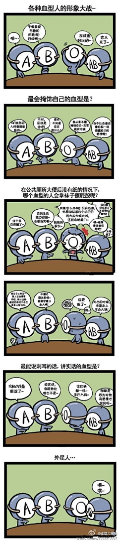 狸槑采集到韩国Q版血型人物漫画