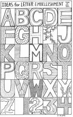 英文字母数字变形图案