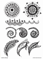 Stock Vector Hand Drawn Intricate Mehndi Henna Tattoo Paisley Doodle