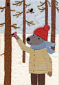 Illustrated story "Robert the wolf in winter" : Illustrated story "Robert the wolf in winter". Personal work
