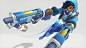 Overwatch 1 Year Anniversary - Graffiti Tracer, Airborn Studios : A character- and weaponskin created for Overwatch's 1 Year Anniversary by Blizzard<br/>We will upload the other skins as soon as we have unlocked them.<br/>final texture tweaks 