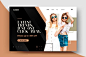 Fashion sale landing page template