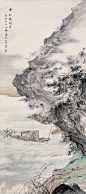 胡也佛山水画作品欣赏