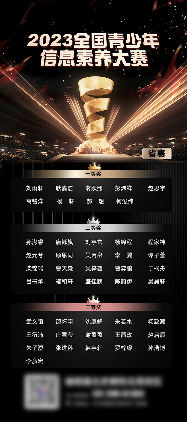 比赛冠军排名黑金长图海报-素材库-sucai1.cn
