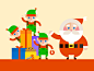 Waving Santa by ZeroSpree (@zerospree) on CodePen and Dribbble inspiration