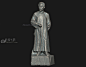 鲁迅青铜像，文化人雕像，石像 - 雕塑3d模型 3dsnail模型网