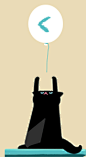 猫爪气球-左