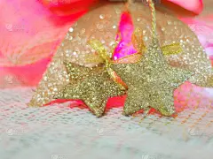 星形,黄金,色彩鲜艳,纺织品,家庭,新年前夕,愉悦,庆祝,编织