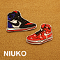 NIUKO 刺绣画卡通鞋子运动鞋贴布 布标背胶烫印 布贴DIY 精致布贴-淘宝网