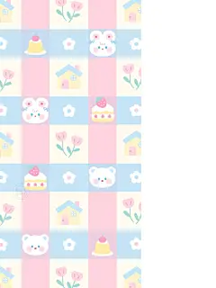 974｜粉蓝色系少女心甜品小动物｜可爱壁纸 - 小红书