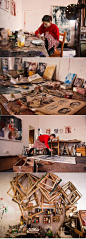 艺术家们的画室。 ​​​​