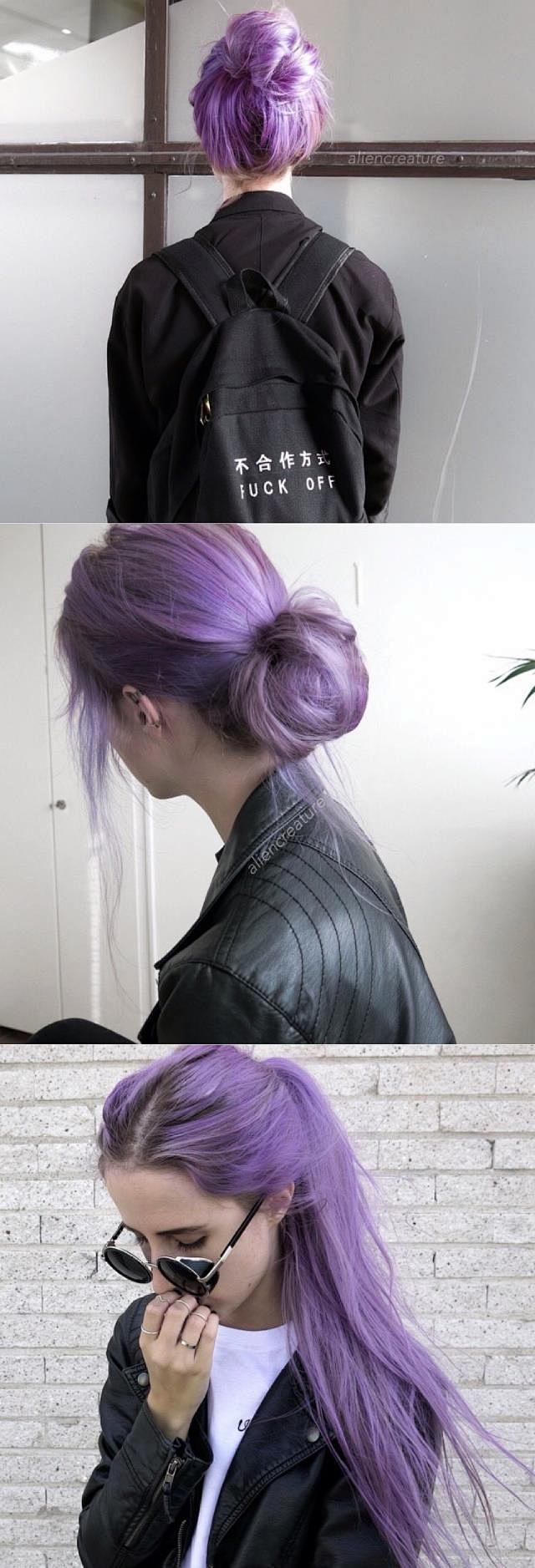 purple hair ​​​​