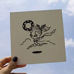 Mizna Wada 可爱迷人的小女巫 青春 矢量插画 潮流 清新 涂鸦 日本 手绘 性感 娃娃 可爱 卡通 儿童插画 