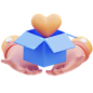 Mutual Donation 3D Icon