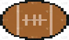数字8,像素化,橄榄球运动员,分离着色,部分,计算机,几何形状,运动,联系,怀旧