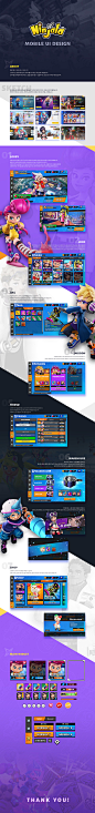 casual game game ui mobile portfolio UI/UX UI GUI ninjala ui design