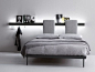 Buy online Groove | bed double bed By caccaro, bed double bed design Monica Graffeo, groove Collection