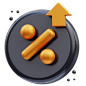 Increase Discount 3D Icon