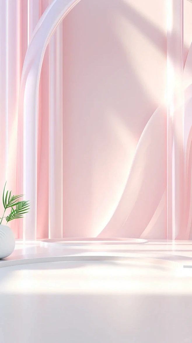 粉色唯美背景图