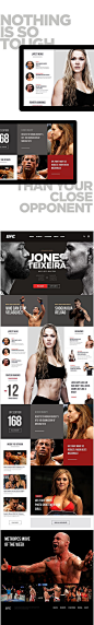 UFC(终极格斗冠军赛)的新视觉概念 - WEB Inspiration