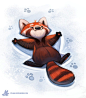 (sample of past dailies) Daily Painting 823. Red Panda, Piper Thibodeau : (sample of past dailies) Daily Painting 823. Red Panda by Piper Thibodeau on ArtStation.