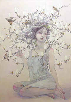 肖姗泓采集到日本插画家 平野実穂(Miho Hirano) 绘画作品