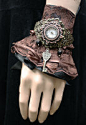 Gothic Lolita watch cuff by Pinkabsinthe