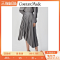 CoutureMade秋冬可拆卸腰封装饰百褶半裙|319416506S69-tmall.com天猫