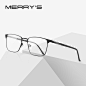 US $11.21 45% OFF|MERRYS DESIGN Men Luxury Titanium Alloy Square Optics Glasses Men Ultralight Eye Myopia Prescription Eyeglasses S2039-in Men's Eyewear Frames from Apparel Accessories on AliExpress - 11.11_Double 11_Singles' Day : Smarter Shopping, Bette