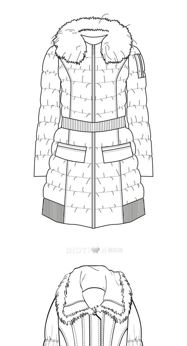 074 新款女装款式图jpg服装设计练习...