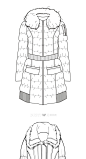 074 新款女装款式图jpg服装设计练习素材连衣裙T恤衬衫线稿参考图-淘宝网