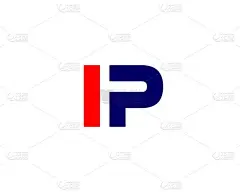 IP PI书信LOGO Design VECTOR TEMPLATE 。IP PI LOGO设计.
