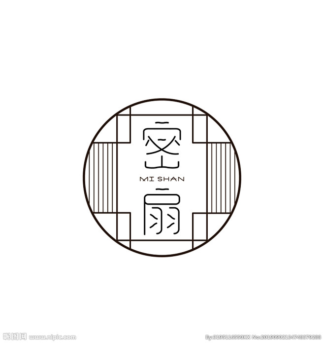 密扇汉服LOGO