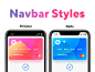 Navbar Styles iPhone x
