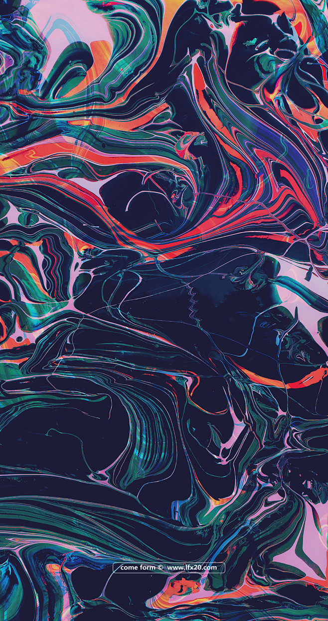 高清质感流动液体喷墨背景<br/>