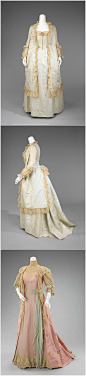 十九世纪后期的饮茶装，一种非正式居家装束。较为休闲的衣裙，外面会披一件袍子。那个袍服一般是宽松的，很多还会像十八世纪的华托裙那样在背后有一道垂落的长褶。 ​​​​