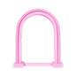 千库网_3D立体C4D粉色拱门边框展台_元素编号13397066