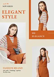 Women's Clothing Fall Winter Season Fashion New Product Arrival Advertising Poster