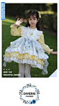 爆款推荐2023春秋新款女童洛丽塔裙子儿童可爱Lolita蓬蓬裙送发饰