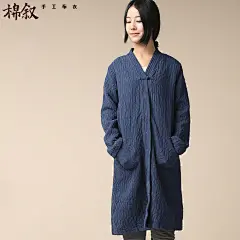 棉叙 第3866页《重拾》复古棉麻长款气质风衣外套