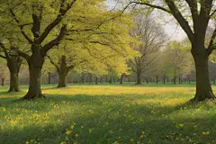 春日盛宴绿黄绽放的春天画卷