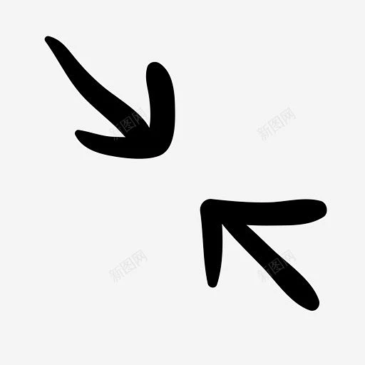 箭头碰撞冲突图标 免费下载 页面网页 平面电商 创意素材-花瓣网