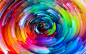 General 3168x1980 rainbows circle colorful swirl whirling