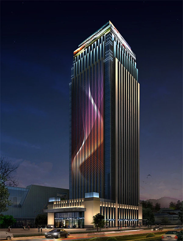 户外楼体亮化/照明效果如何才能更好的展现？_建筑 : 把不同的照明方式相结合起来，例如：内透光照明设计、投光照明设计、特种照明设计，可以增强 ...