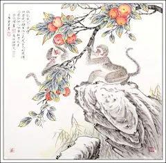 兜底儿网画家张永权生肖猴作品赏析四 - 兜底动态 - 兜底儿网