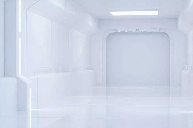 3D现代简洁科技空间背景图片