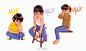 #milk#  cool boy坐姿教学帖 ​​​​
